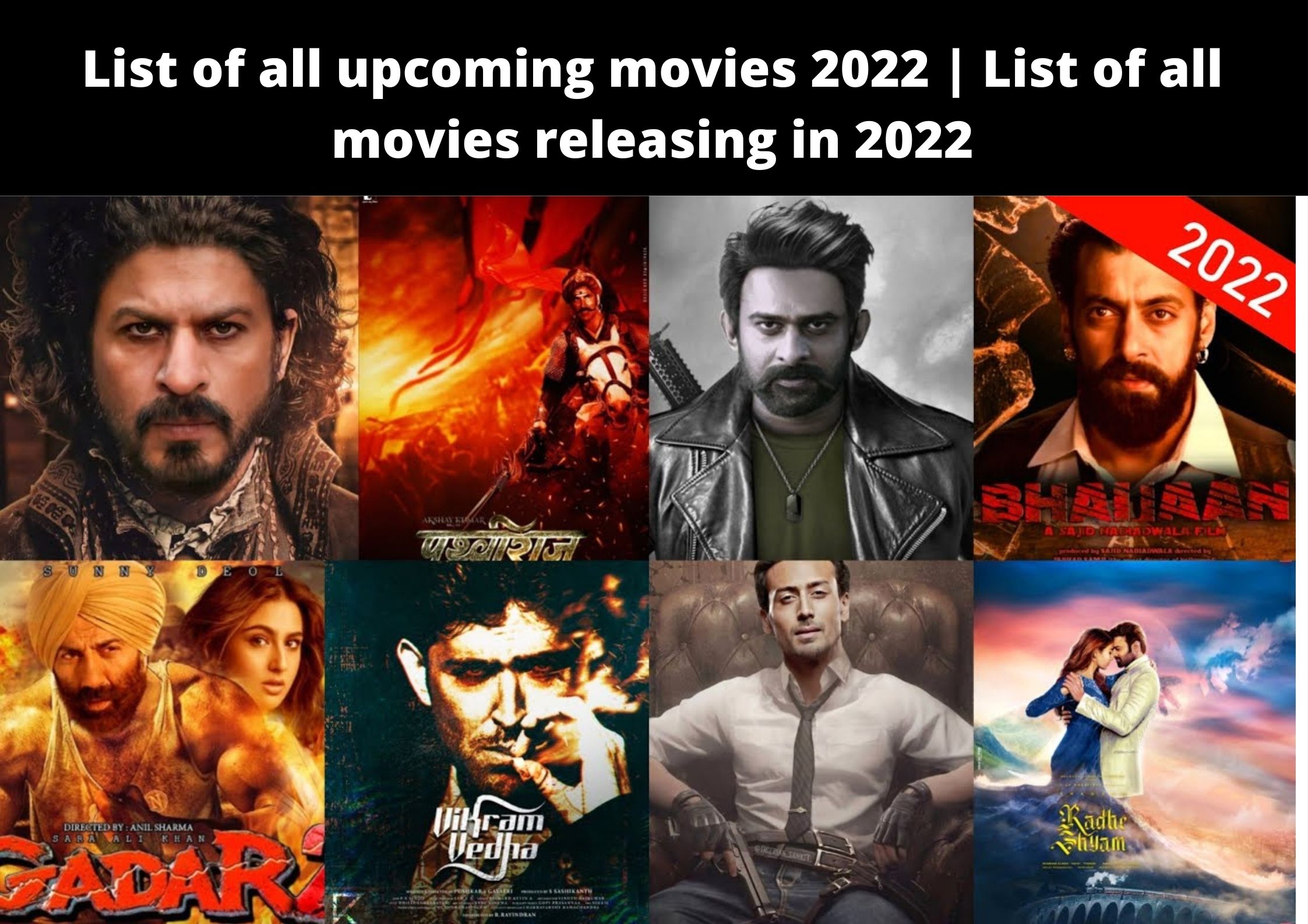 List of all upcoming movies 2022